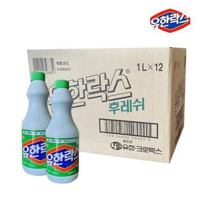 유한락스 후레쉬 1박스 1리터 12개입