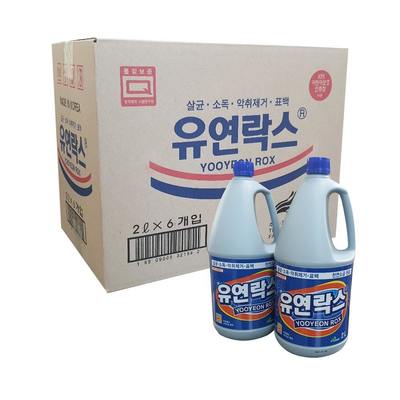 유연락스 2리터 손잡이 락스 2리터 *6통 1박스