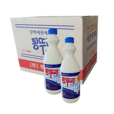 배수관 하수구 막힘 뚫어펑 1리터 12개입 화장실청소세제
